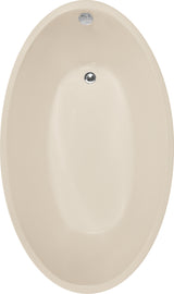 Hydro Systems CAR7240ATO-BIS CARLI 7240 AC TUB ONLY- BISCUIT