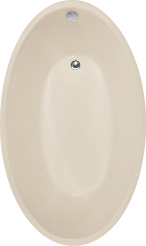 Hydro Systems CAR7240ATO-BIS CARLI 7240 AC TUB ONLY- BISCUIT