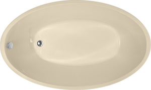 Hydro Systems CAR7240ATO-BON CARLI 7240 AC TUB ONLY- BONE