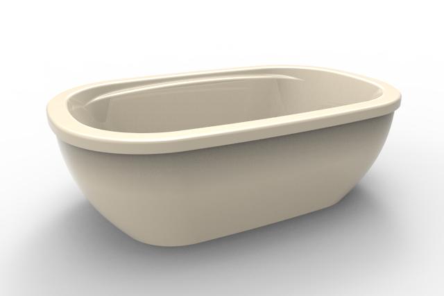 Hydro Systems CAS6038ATO-BIS CASEY, FREESTANDING TUB ONLY 60X38 - -BISCUIT
