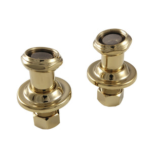 Vintage CAU4102 Tub Mount Couplers, Polished Brass