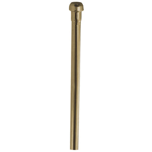 Complement CB38202 20-Inch Bullnose Bathroom Supply Line, Polished Brass