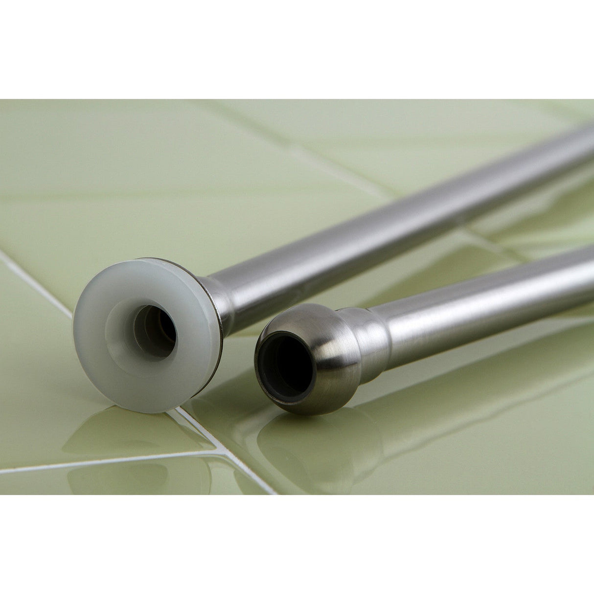 Complement CB38301 30-Inch Bullnose Bathroom Supply Line, Polished Chrome