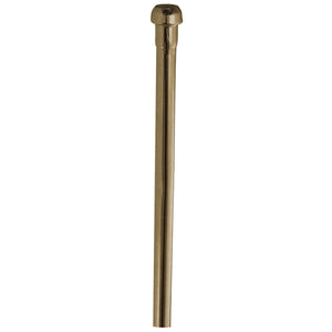 Complement CB38302 30-Inch Bullnose Bathroom Supply Line, Polished Brass
