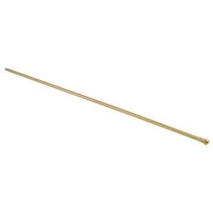 Complement CB38307 30-Inch Bullnose Bathroom Supply Line, Brushed Brass
