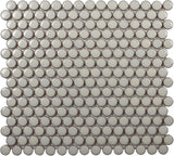 Roca Tile Usa Inc United States Ceramic Tile Cc Mosaics Plus+ Ii Bright Cream Penny Round Porcelain Mosaics. Ufcc126-12Mt 1 Sheet = 1 Sq. Ft.
