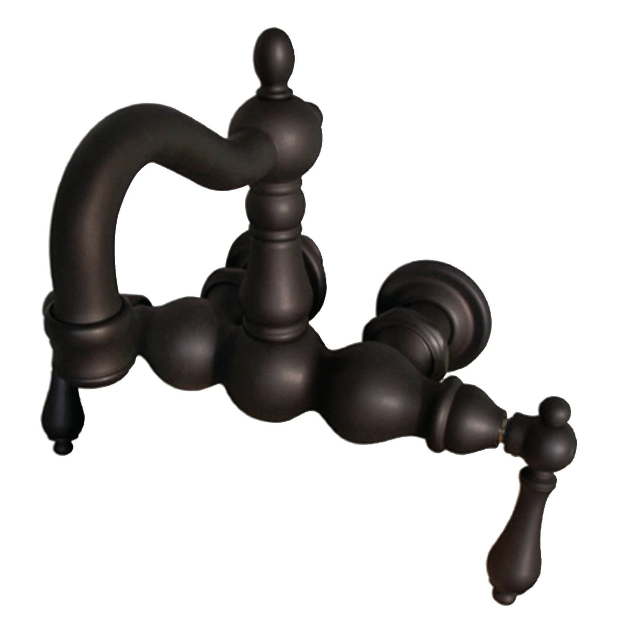 Vintage CC1001T5 Two-Handle 2-Hole Tub Wall Mount Clawfoot Tub Faucet, Oil Rubbed Bronze