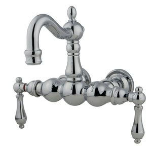 Vintage CC1002T1 Two-Handle 2-Hole Tub Wall Mount Clawfoot Tub Faucet, Polished Chrome