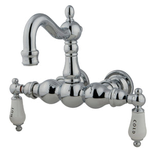 Vintage CC1004T1 Two-Handle 2-Hole Tub Wall Mount Clawfoot Tub Faucet, Polished Chrome