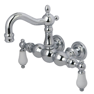 Vintage CC1006T1 Two-Handle 2-Hole Tub Wall Mount Clawfoot Tub Faucet, Polished Chrome
