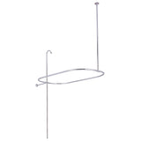 Vintage CC10401 61-Inch Shower Riser with Rectangular Enclosure, Polished Chrome