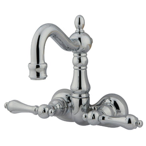 Vintage CC1072T1 Two-Handle 2-Hole Tub Wall Mount Clawfoot Tub Faucet, Polished Chrome