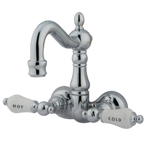 Vintage CC1074T1 Two-Handle 2-Hole Tub Wall Mount Clawfoot Tub Faucet, Polished Chrome