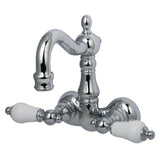 Vintage CC1076T1 Two-Handle 2-Hole Tub Wall Mount Clawfoot Tub Faucet, Polished Chrome