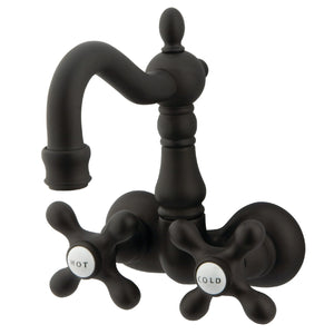 Vintage CC1077T5 Two-Handle 2-Hole Tub Wall Mount Clawfoot Tub Faucet, Oil Rubbed Bronze