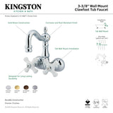 Vintage CC1079T5 Two-Handle 2-Hole Tub Wall Mount Clawfoot Tub Faucet, Oil Rubbed Bronze