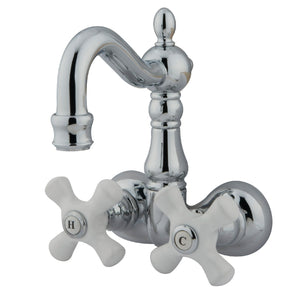 Vintage CC1080T1 Two-Handle 2-Hole Tub Wall Mount Clawfoot Tub Faucet, Polished Chrome
