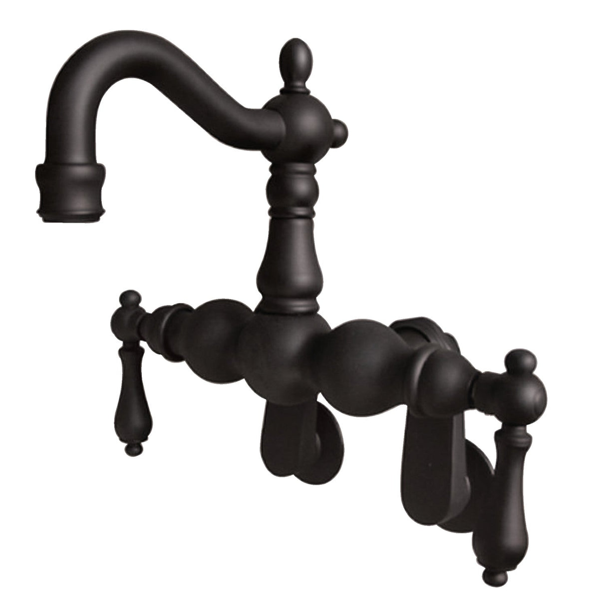 Vintage CC1081T5 Two-Handle 2-Hole Tub Wall Mount Clawfoot Tub Faucet, Oil Rubbed Bronze