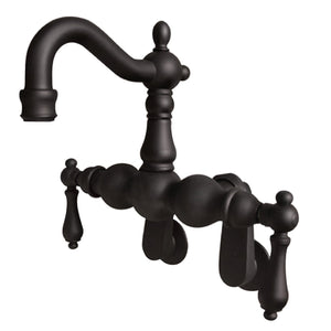 Vintage CC1081T5 Two-Handle 2-Hole Tub Wall Mount Clawfoot Tub Faucet, Oil Rubbed Bronze