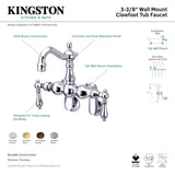 Vintage CC1082T1 Two-Handle 2-Hole Tub Wall Mount Clawfoot Tub Faucet, Polished Chrome