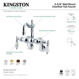 Vintage CC1084T1 Two-Handle 2-Hole Tub Wall Mount Clawfoot Tub Faucet, Polished Chrome