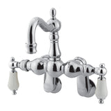 Vintage CC1084T1 Two-Handle 2-Hole Tub Wall Mount Clawfoot Tub Faucet, Polished Chrome