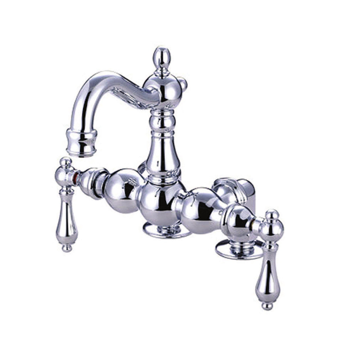Vintage CC1092T1 Two-Handle 2-Hole Deck Mount Clawfoot Tub Faucet, Polished Chrome