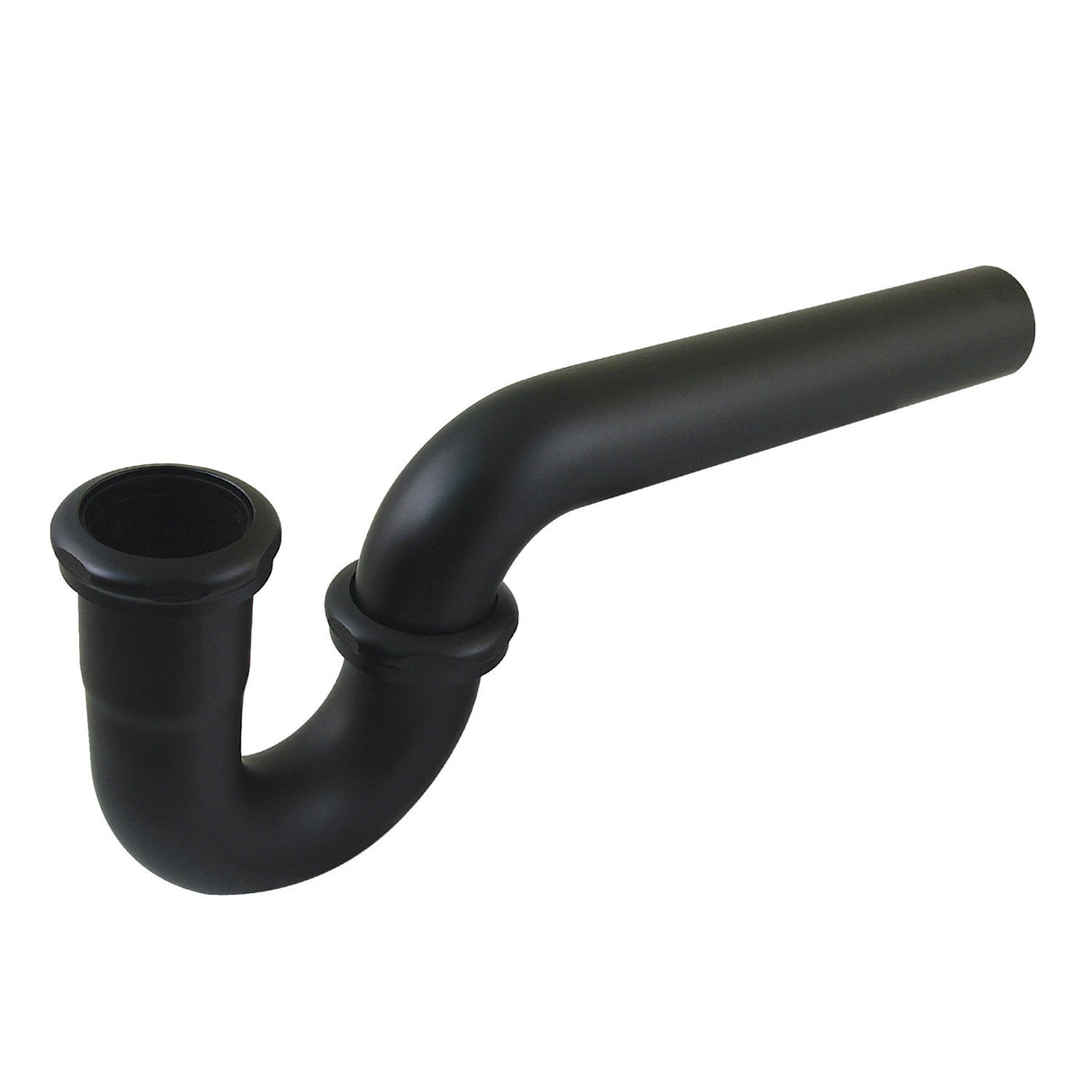 Made To Match CC1120MB 1-1/2 Inch Decor P-Trap without Flange, 13-1/16 Inch Length, 18 Gauge, Matte Black