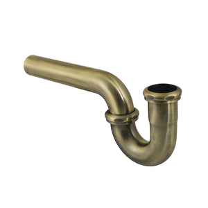 Made To Match CC1123 1-1/2 Inch Decor P-Trap without Flange, 13-1/16 Inch Length, 18 Gauge, Antique Brass