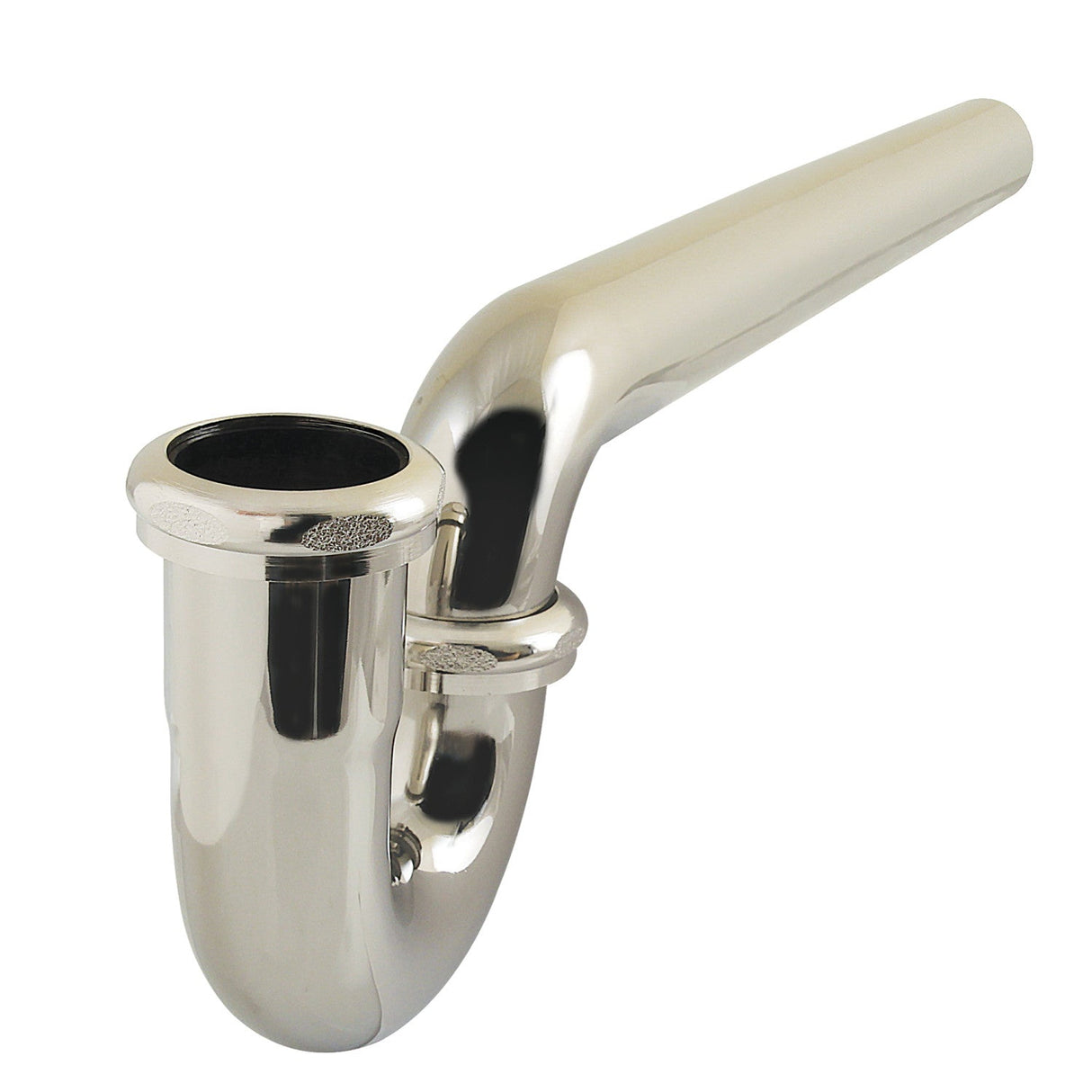 Made To Match CC1126 1-1/2 Inch Decor P-Trap without Flange, 13-1/16 Inch Length, 18 Gauge, Polished Nickel