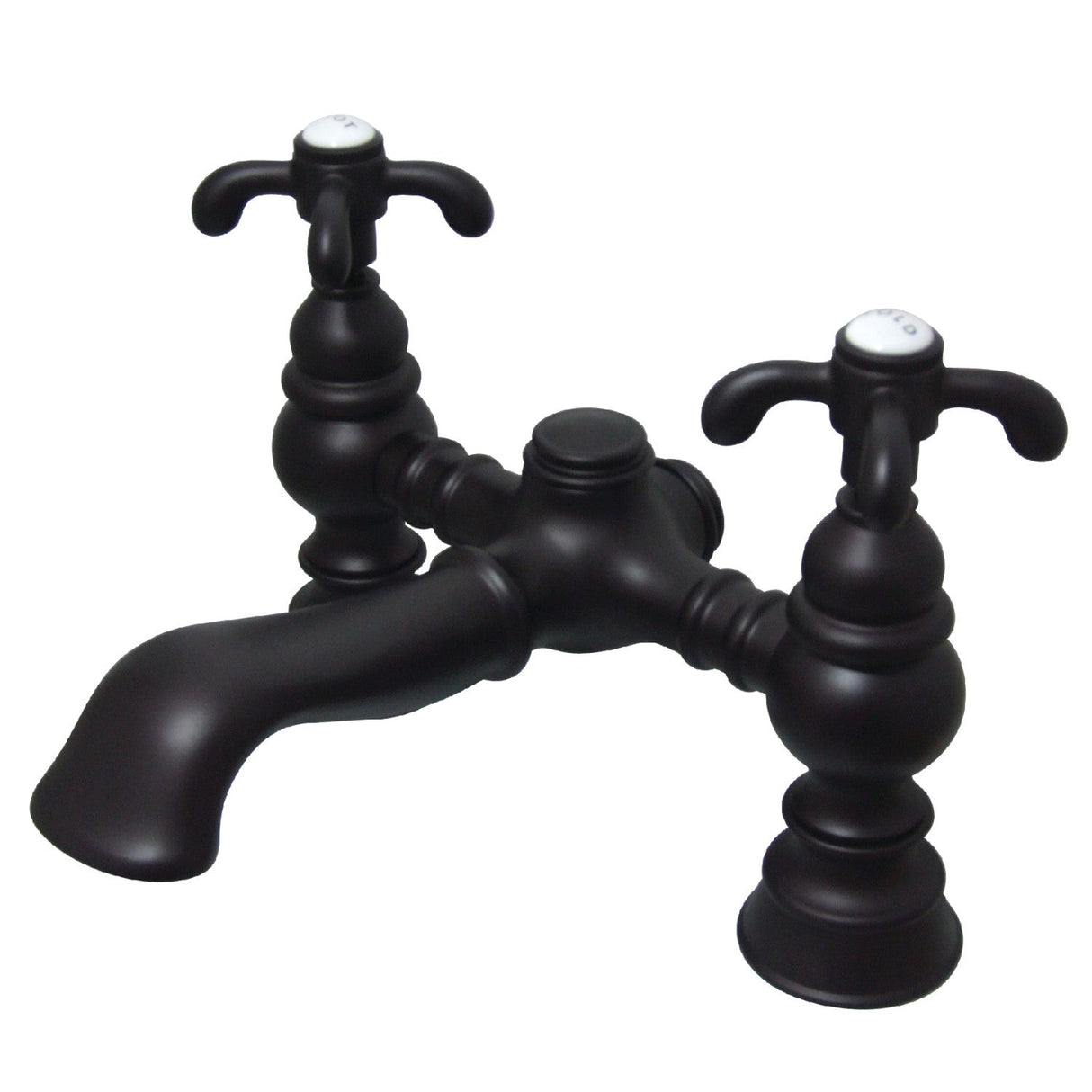 Vintage CC1134T5 Two-Handle 2-Hole Deck Mount Clawfoot Tub Faucet, Oil Rubbed Bronze