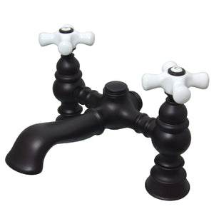 Vintage CC1136T5 Two-Handle 2-Hole Deck Mount Clawfoot Tub Faucet, Oil Rubbed Bronze