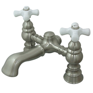Vintage CC1136T8 Two-Handle 2-Hole Deck Mount Clawfoot Tub Faucet, Brushed Nickel
