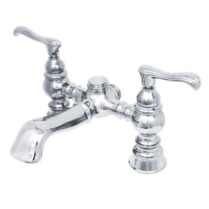 Vintage CC1138T1 Two-Handle 2-Hole Deck Mount Clawfoot Tub Faucet, Polished Chrome