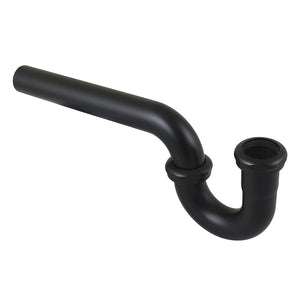 Made To Match CC1180MB 1-1/4 Inch Decor P-Trap without Flange, 12-7/8 Inch Length, 18 Gauge, Matte Black