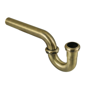 Made To Match CC1183 1-1/4 Inch Decor P-Trap without Flange, 12-7/8 Inch Length, 18 Gauge, Antique Brass