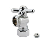 Vintage CC12001X 5/8-Inch OD Comp x 3/4-Inch Hose Thread Quarter-Turn Angle Stop Valve, Polished Chrome