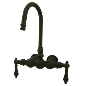 Vintage CC1T5 Two-Handle 2-Hole Tub Wall Mount Clawfoot Tub Faucet, Oil Rubbed Bronze
