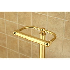 Vintage CC2002 Freestanding Toilet Paper Holder, Polished Brass