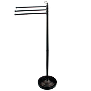 Vintage CC2020 Freestanding Triple Towel Rack, Matte Black