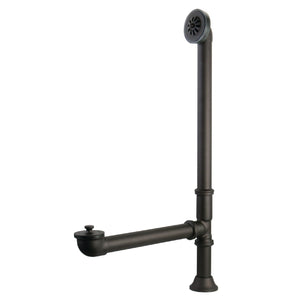 Vintage CC2085 Brass Lift and Turn Tub Waste and Overflow, Oil Rubbed Bronze