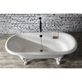 Vintage CC2090 Brass Chain and Stopper Tub Waste and Overflow, Matte Black