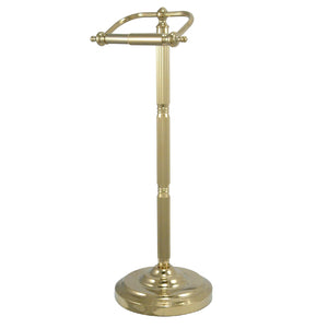 Georgian CC2102 Freestanding Toilet Paper Holder, Polished Brass