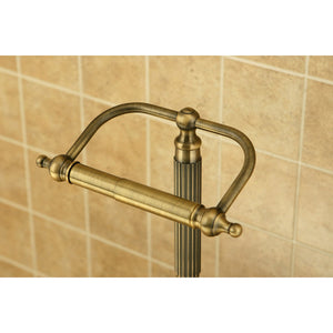 Georgian CC2103 Freestanding Toilet Paper Holder, Antique Brass