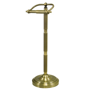 Georgian CC2103 Freestanding Toilet Paper Holder, Antique Brass