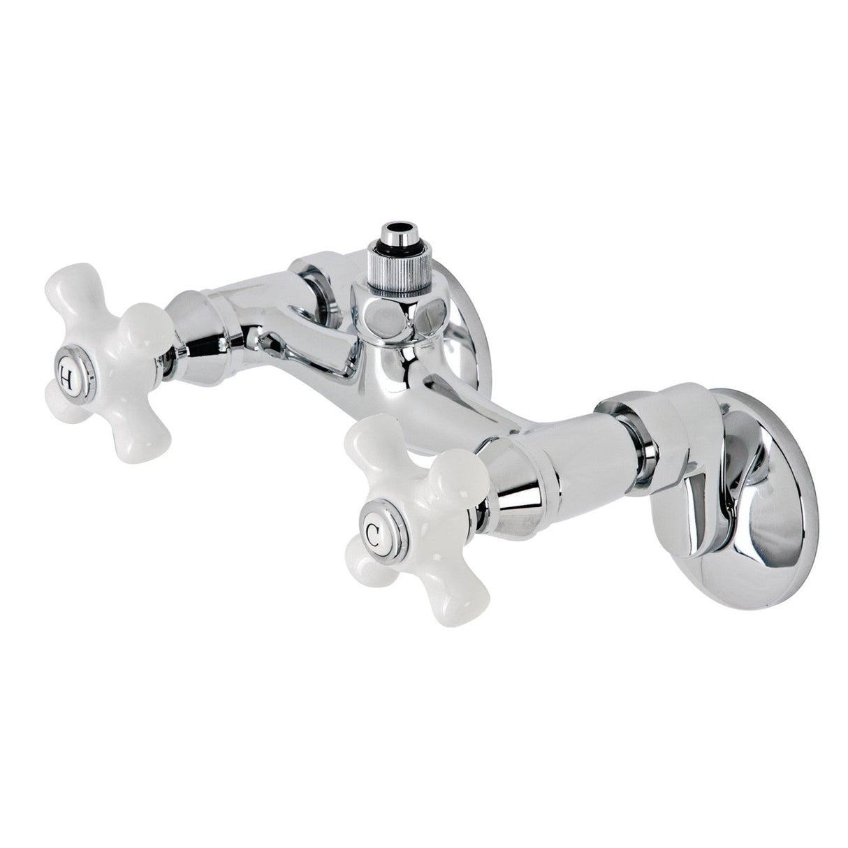 Vintage CC2131PX Wall-Mount Tub Filler Faucet with Riser Adapter, Polished Chrome