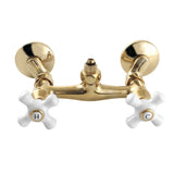 Vintage CC2132PX Wall-Mount Tub Filler Faucet with Riser Adapter, Polished Brass