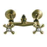 Vintage CC2133 Wall-Mount Tub Filler Faucet with Riser Adapter, Antique Brass