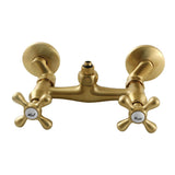 Vintage CC2137 Wall-Mount Tub Filler Faucet with Riser Adapter, Brushed Brass