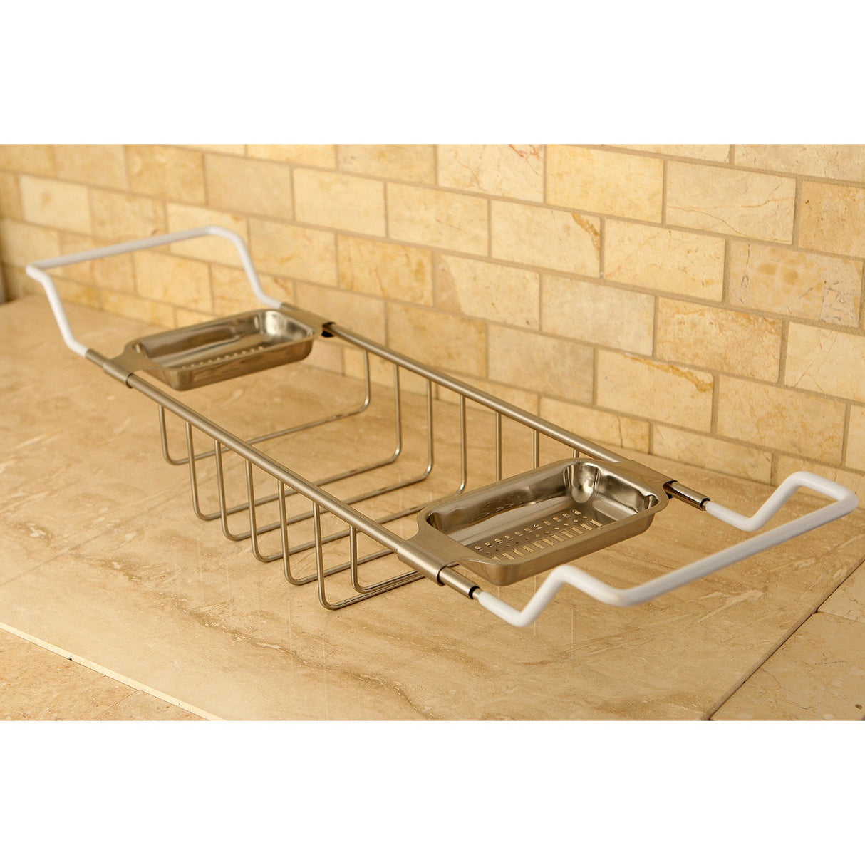 Vintage CC2158 Bathtub Caddy Tray, Brushed Nickel